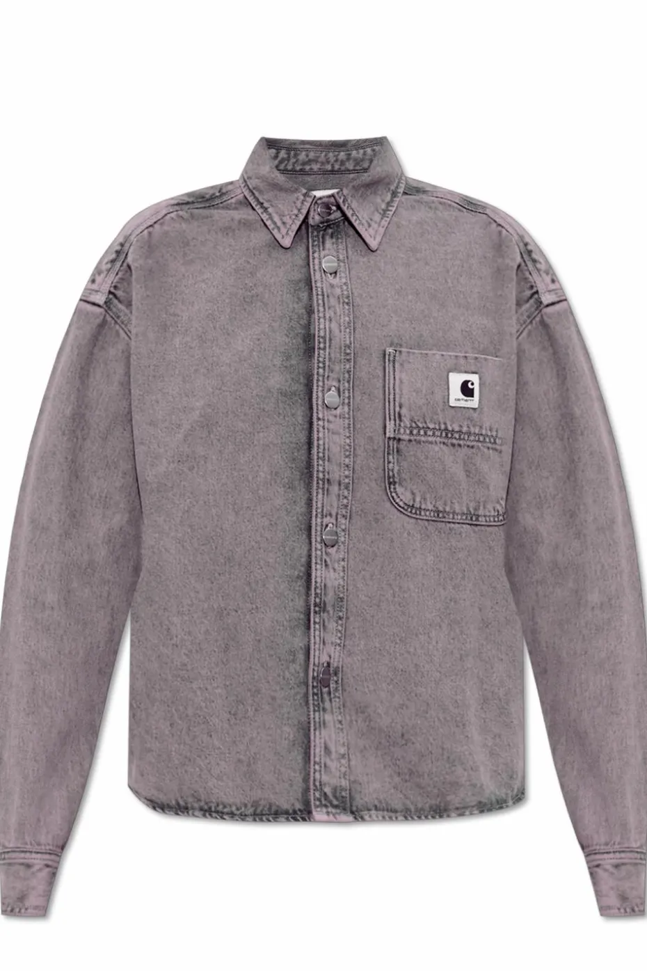 Carhartt WIP FIOLETOWY Jeansowa koszula `Georgia`