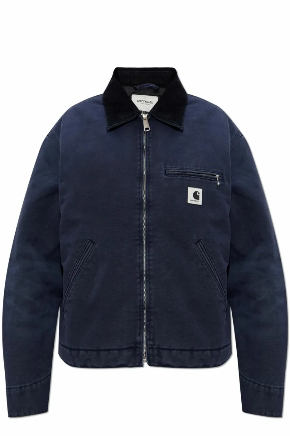 Carhartt WIP GRANATOWY Kurtka sztruksowa