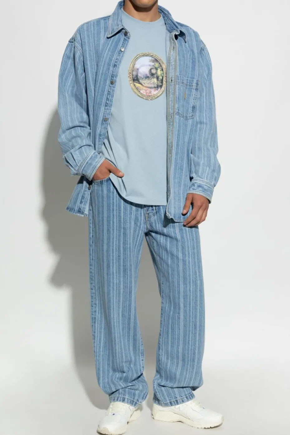 Carhartt WIP jasnoniebieski T-shirt `Mirror`