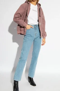 Carhartt WIP NIEBIESKI Jeansy z logo