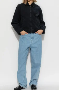 Carhartt WIP NIEBIESKI Jeansy z logo