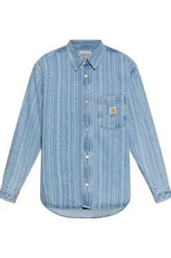 Carhartt WIP NIEBIESKI Jeansowa koszula `Rylan`