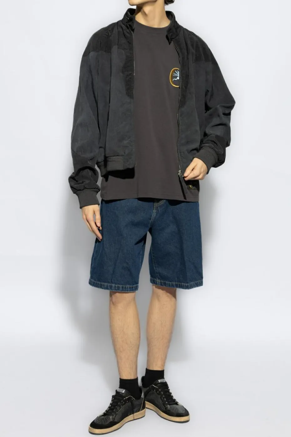 Carhartt WIP NIEBIESKI Szorty jeansowe