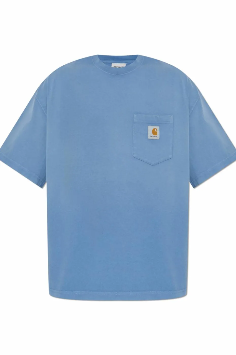 Carhartt WIP NIEBIESKI T-shirt z logo