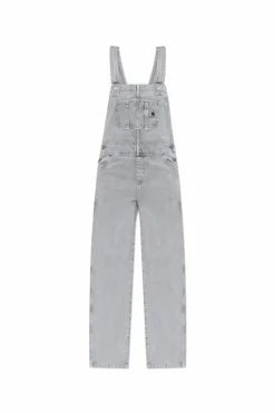 Carhartt WIP SZARY Jeansowe ogrodniczki