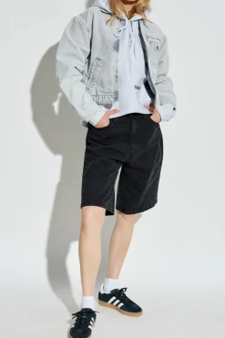 Carhartt WIP SZARY Jeansowa kurtka