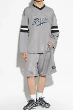 Carhartt WIP SZARY T-shirt z długimi rękawami