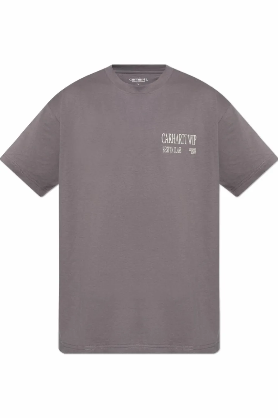 Carhartt WIP SZARY T-shirt z nadrukiem