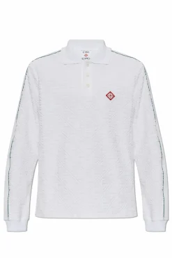 Casablanca BIAŁY Polo z logo