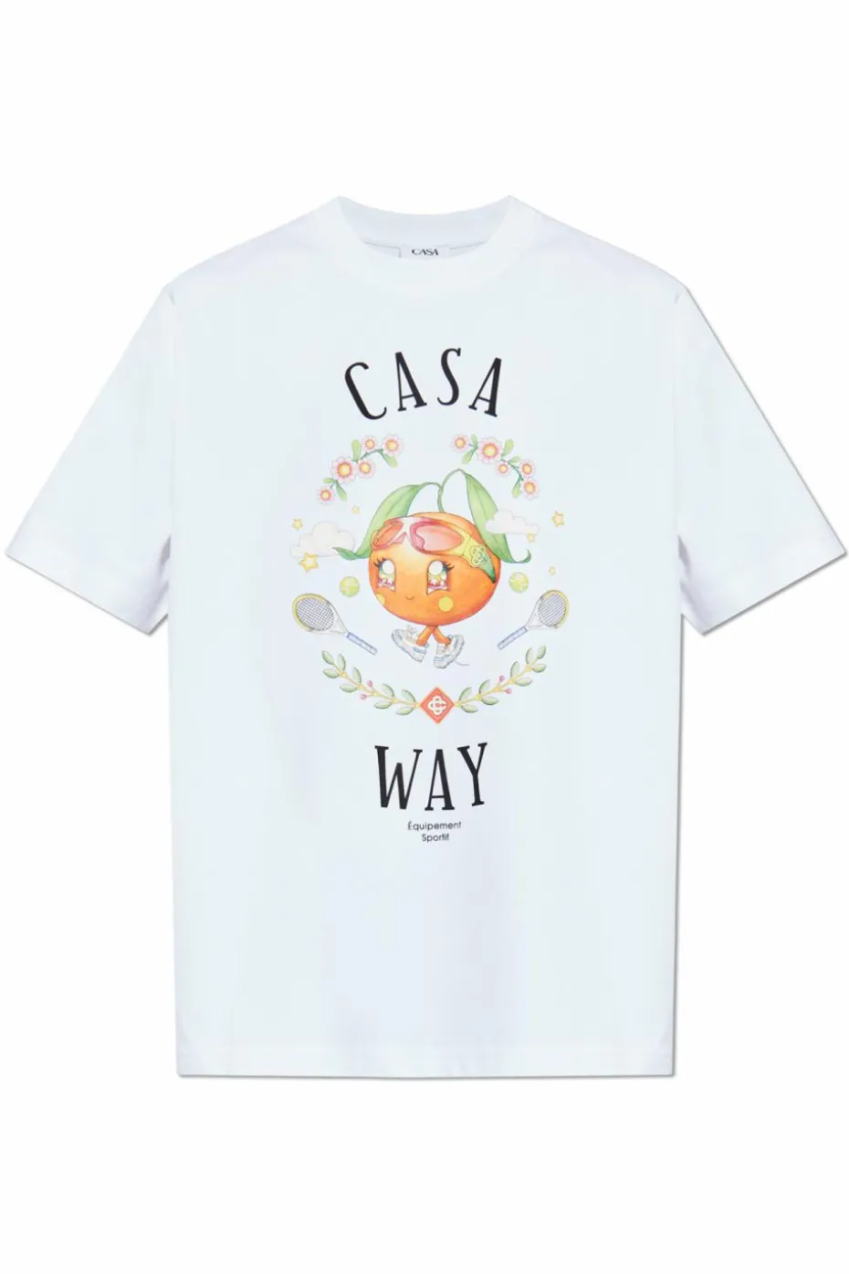 Casablanca BIAŁY T-shirt typu `oversize`