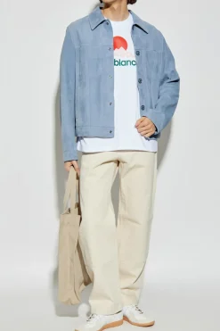 Casablanca BIAŁY T-shirt z logo