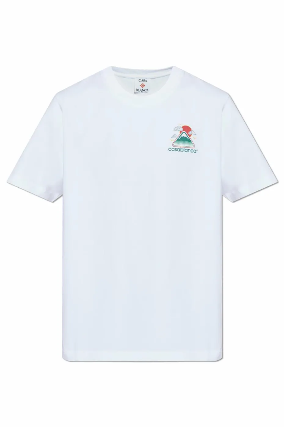 Casablanca BIAŁY T-shirt z logo