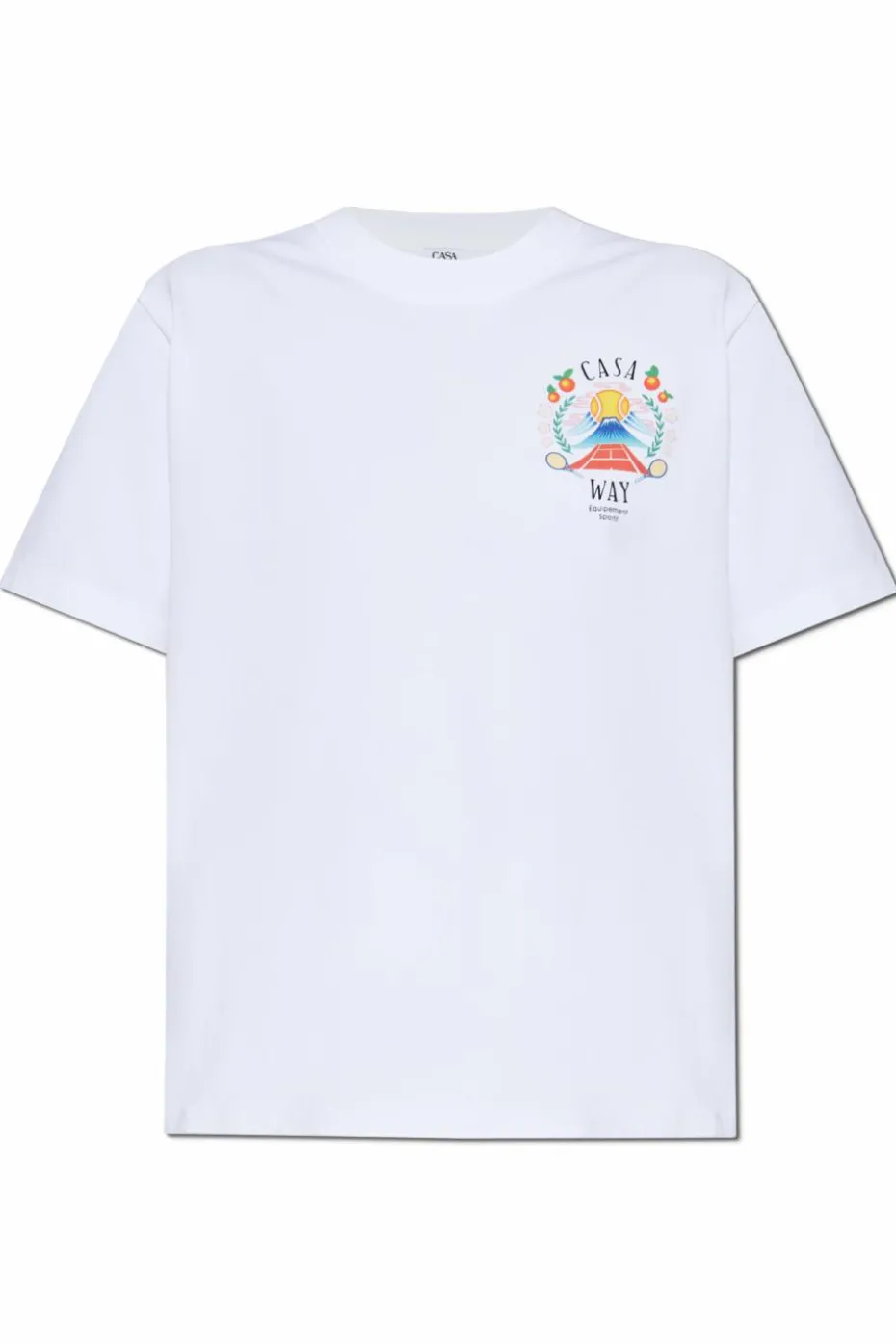 Casablanca BIAŁY T-shirt z logo