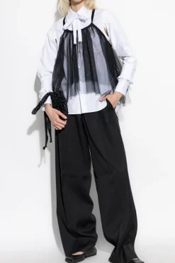 CDG by Comme des Garçons BIAŁY Koszula z kieszenią