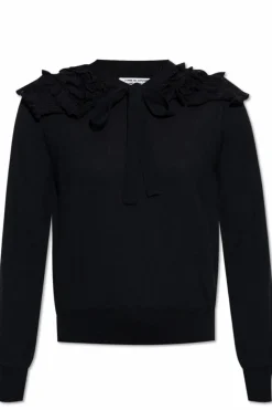 CDG by Comme des Garçons CZARNY Sweter z kołnierzem
