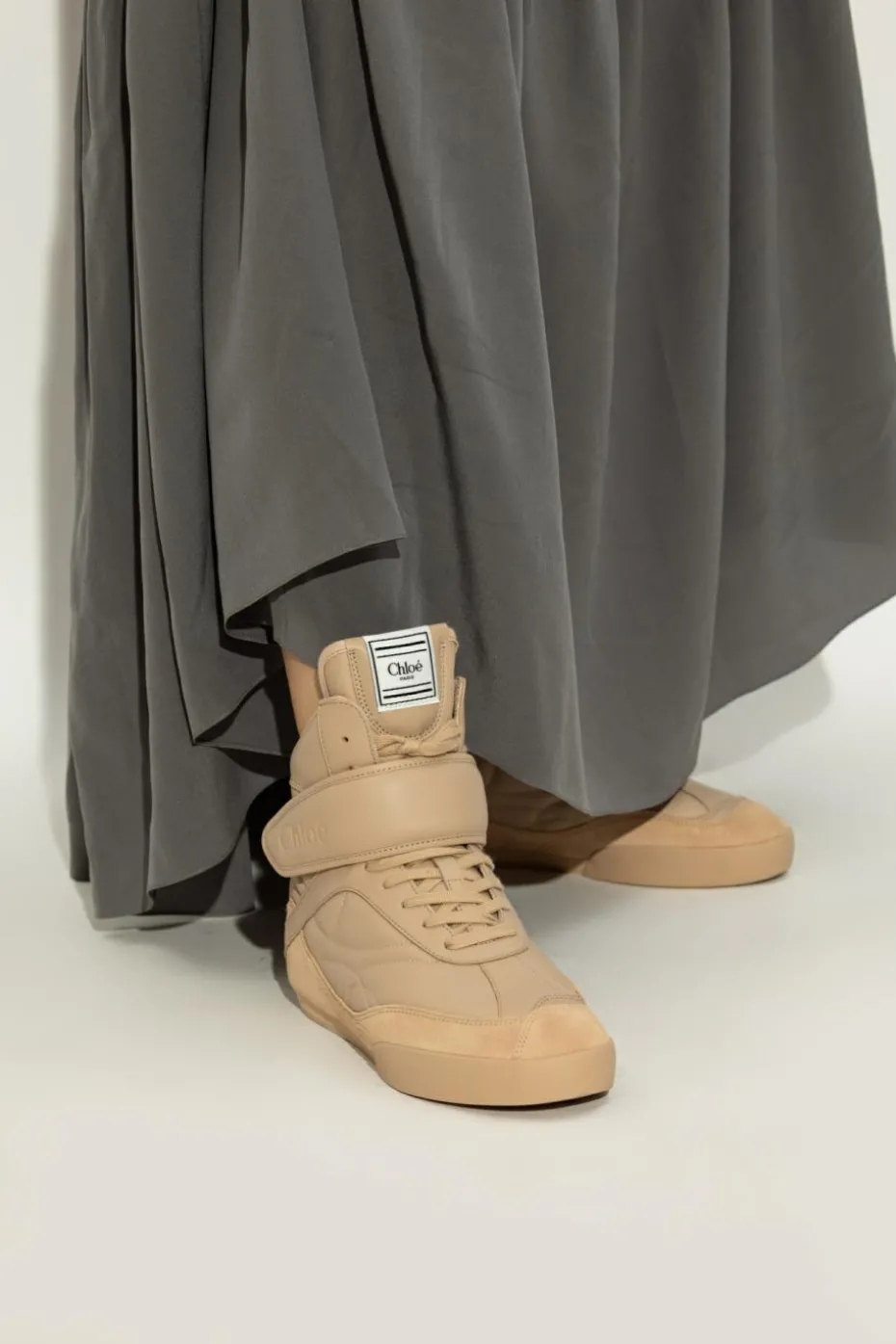 Chloé beżowy Buty sportowe `Kick` za kostkę