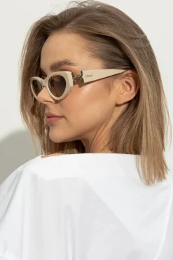 Chloé beżowy Okulary przeciwsłoneczne
