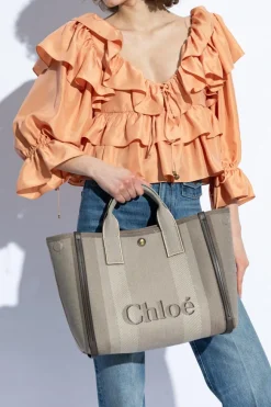 Chloé beżowy Torba `Carry Medium`