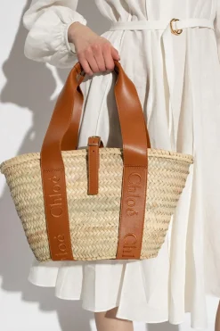 Chloé beżowy Torba ‘Chloé Sense Medium’ typu ‘shopper’