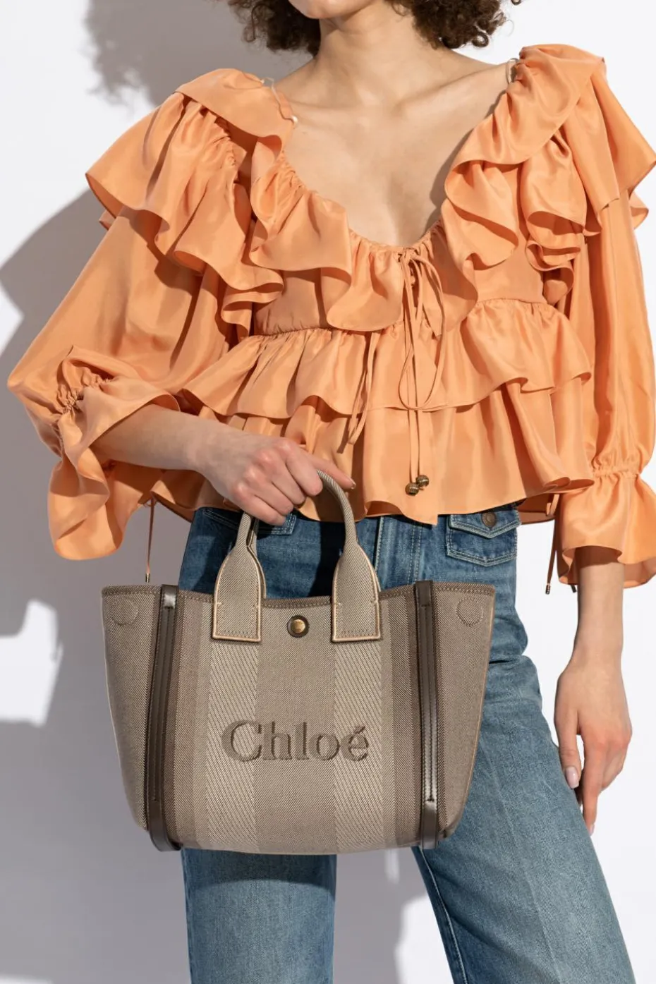 Chloé beżowy Torba do ręki `Carry Small`
