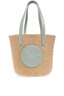 Chloé beżowy Torba `Horse Medal Large` typu `shopper`