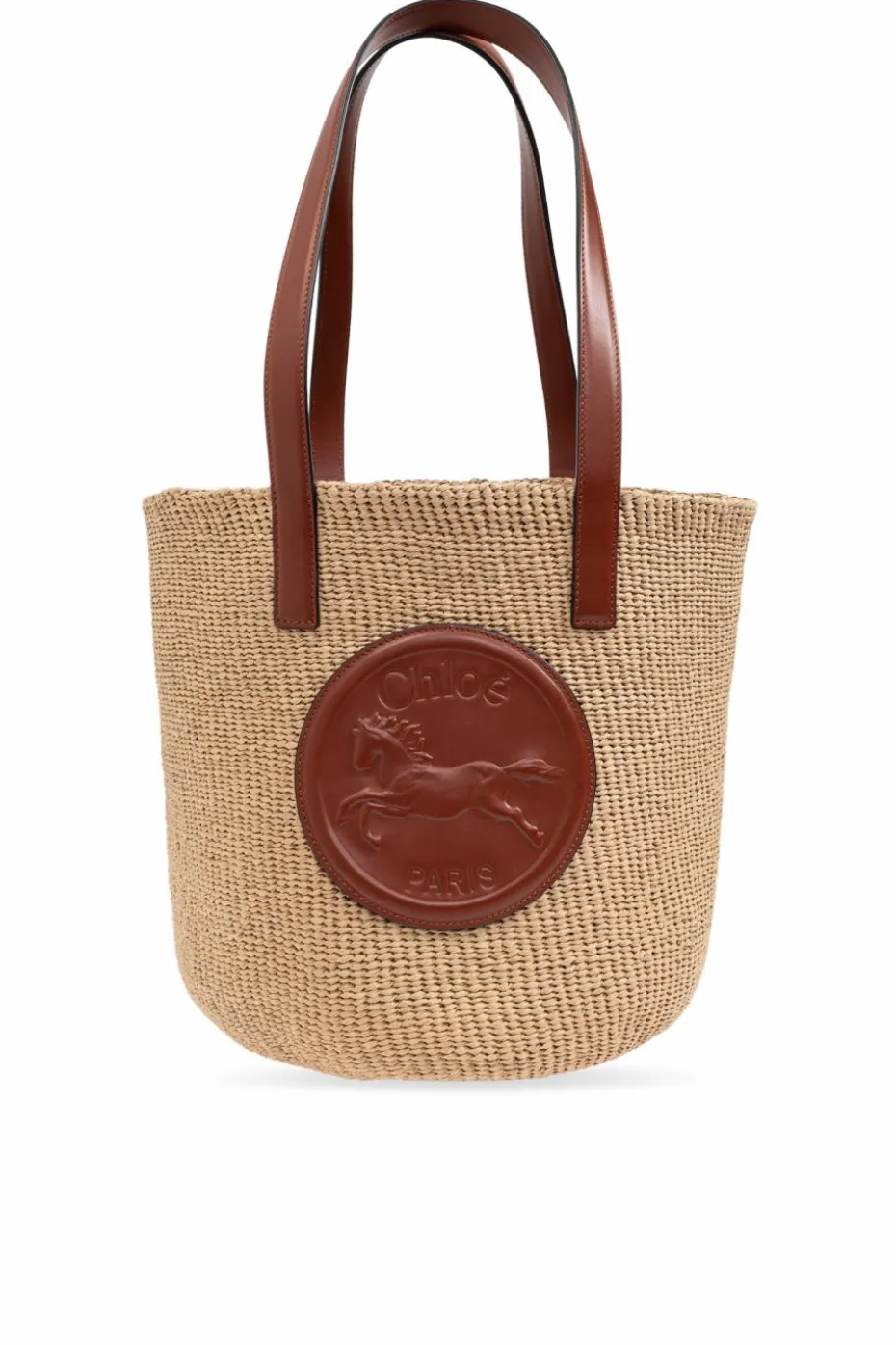 Chloé beżowy Torba `Horse Medal Large` typu `shopper`
