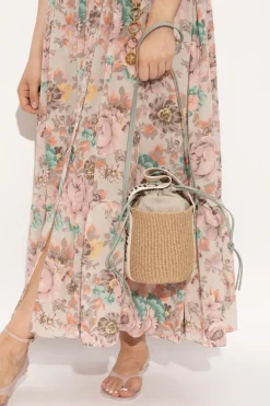 Chloé beżowy Torba na ramię `Woody Small` typu `bucket`