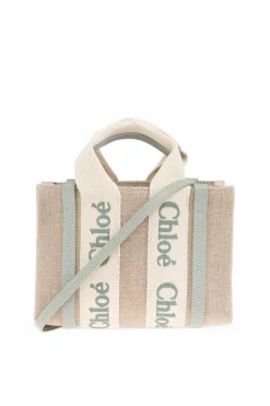 Chloé beżowy Torba na ramię `Woody Mini`
