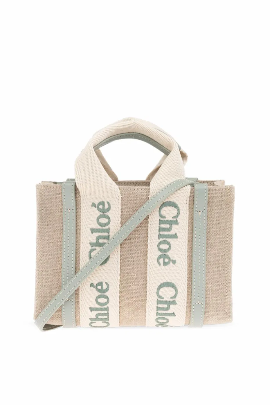 Chloé beżowy Torba na ramię `Woody Mini`