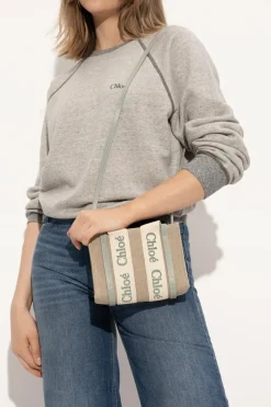 Chloé beżowy Torba na ramię `Woody Mini`