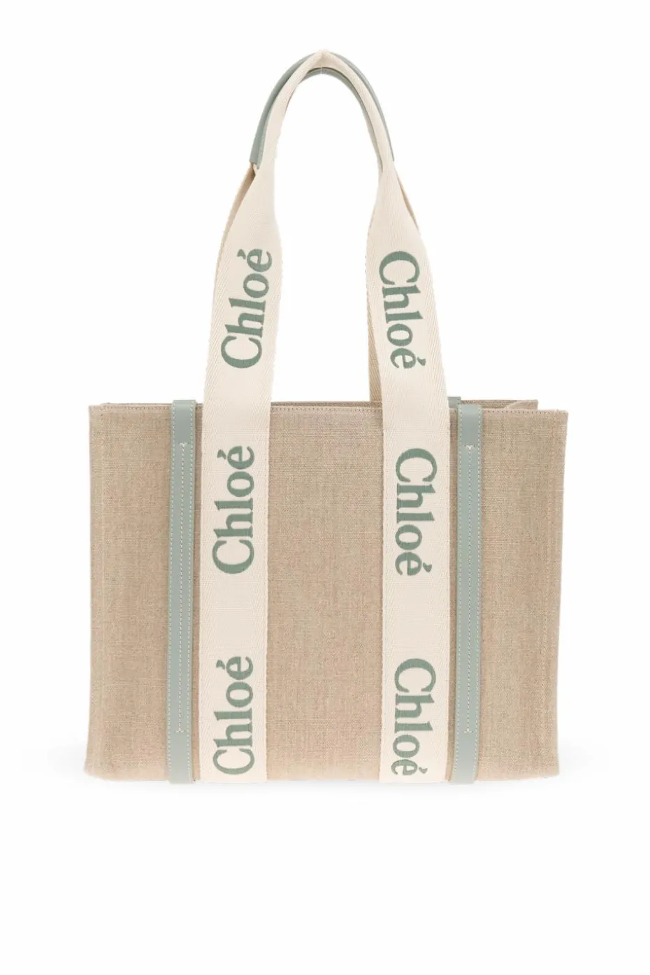 Chloé beżowy Torba `Woody Medium` typu `shopper`