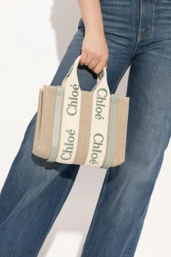 Chloé beżowy Torba `Woody Small`