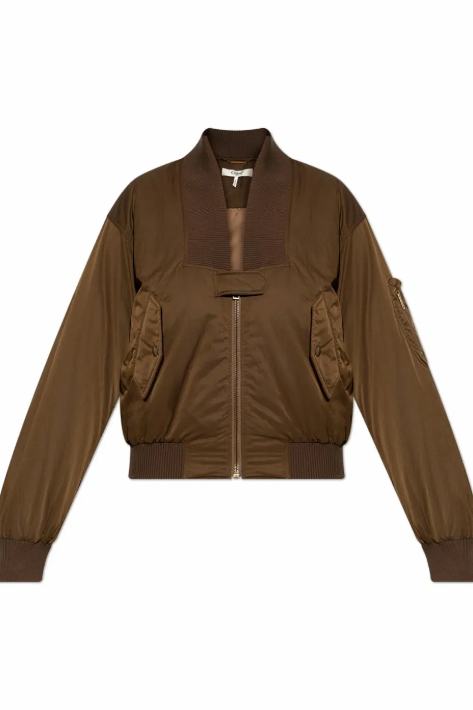 Chloé BRĄZOWY Kurtka typu `bomber`