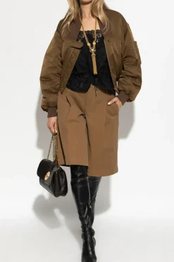 Chloé BRĄZOWY Kurtka typu `bomber`