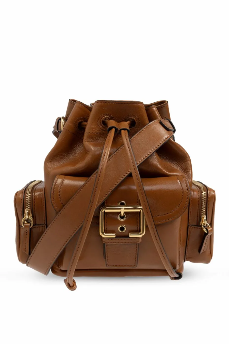 Chloé BRĄZOWY Torba 'Camera' typu 'bucket'