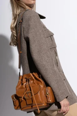 Chloé BRĄZOWY Torba 'Camera' typu 'bucket'