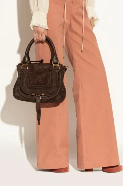 Chloé BRĄZOWY Torba do ręki ‘Mercie Medium’