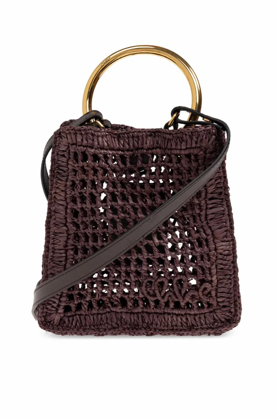 Chloé BRĄZOWY Torba do ręki `Summer Banana Mini`