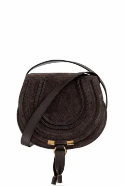 Chloé BRĄZOWY Torba na ramię `Marcie Small`