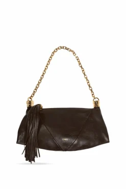 Chloé BRĄZOWY Torba na ramię `Foulard Small`