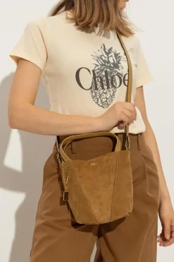 Chloé BRĄZOWY Torba na ramię `Chloé Spin Small`
