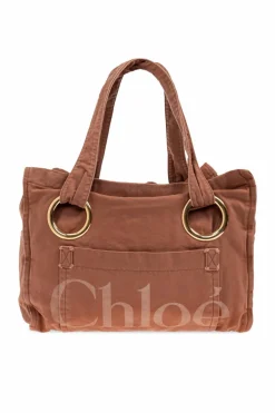 Chloé BRĄZOWY Torba `Plage Large` typu `shopper`