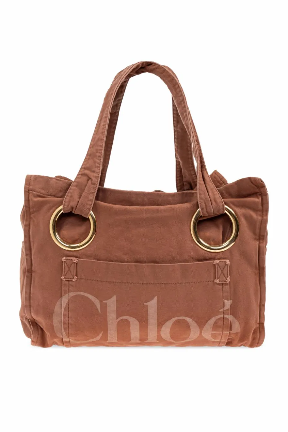 Chloé BRĄZOWY Torba `Plage Large` typu `shopper`