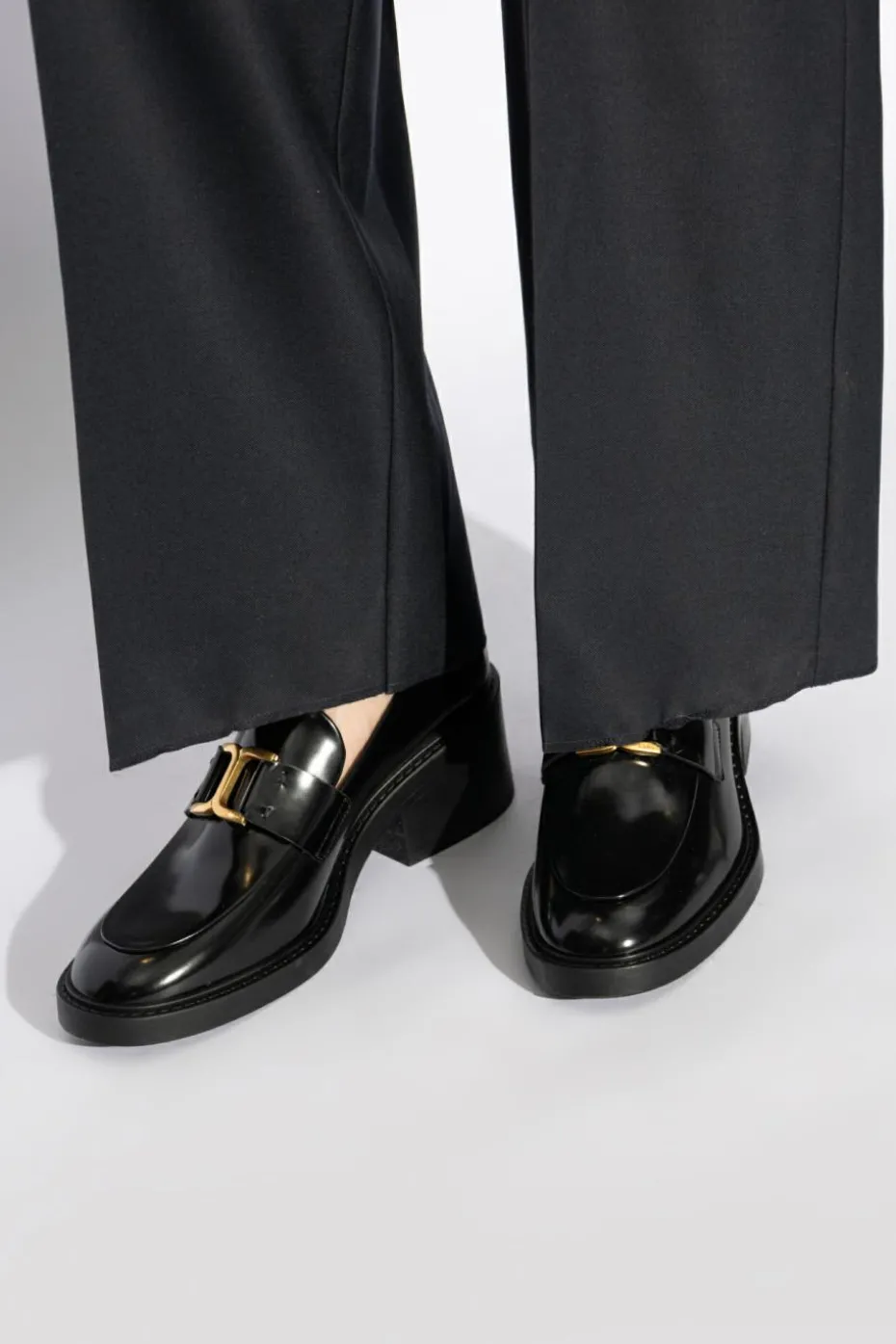 Chloé CZARNY Buty na obcasie `Marcie` typu `loafers`