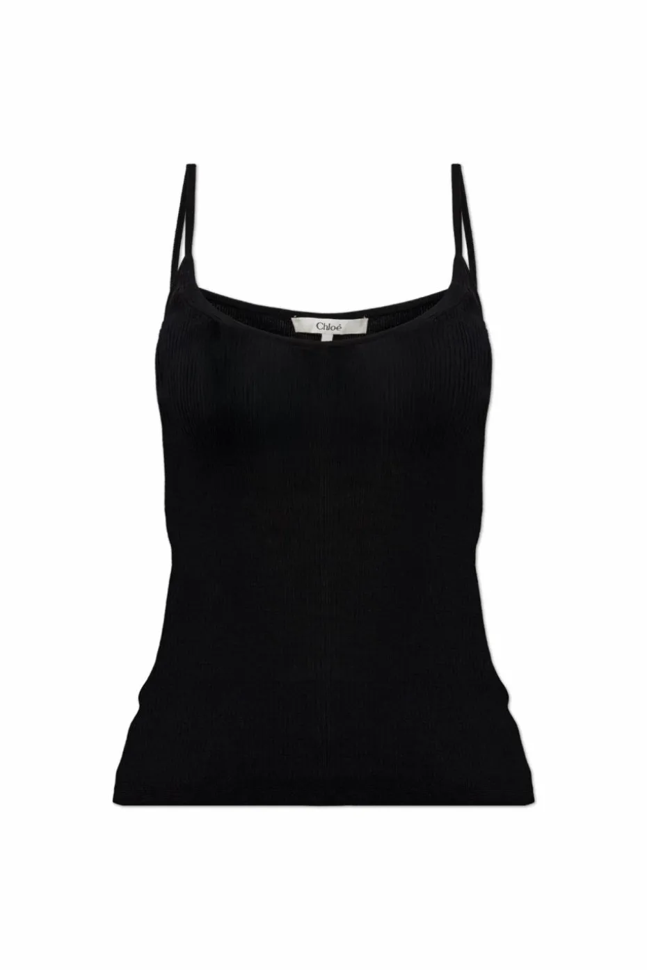 Chloé CZARNY Prążkowany top