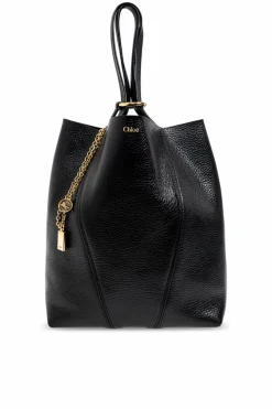 Chloé CZARNY Torba `Spin Large` typu `shopper`