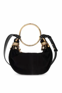 Chloé CZARNY Torba `Bracelet Mini Hobo`