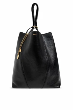 Chloé CZARNY Torba `Spin Medium` typu `shopper`