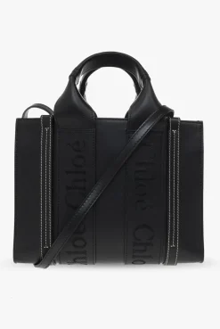 Chloé CZARNY Torba ‘Woody Small’ typu ‘shopper’