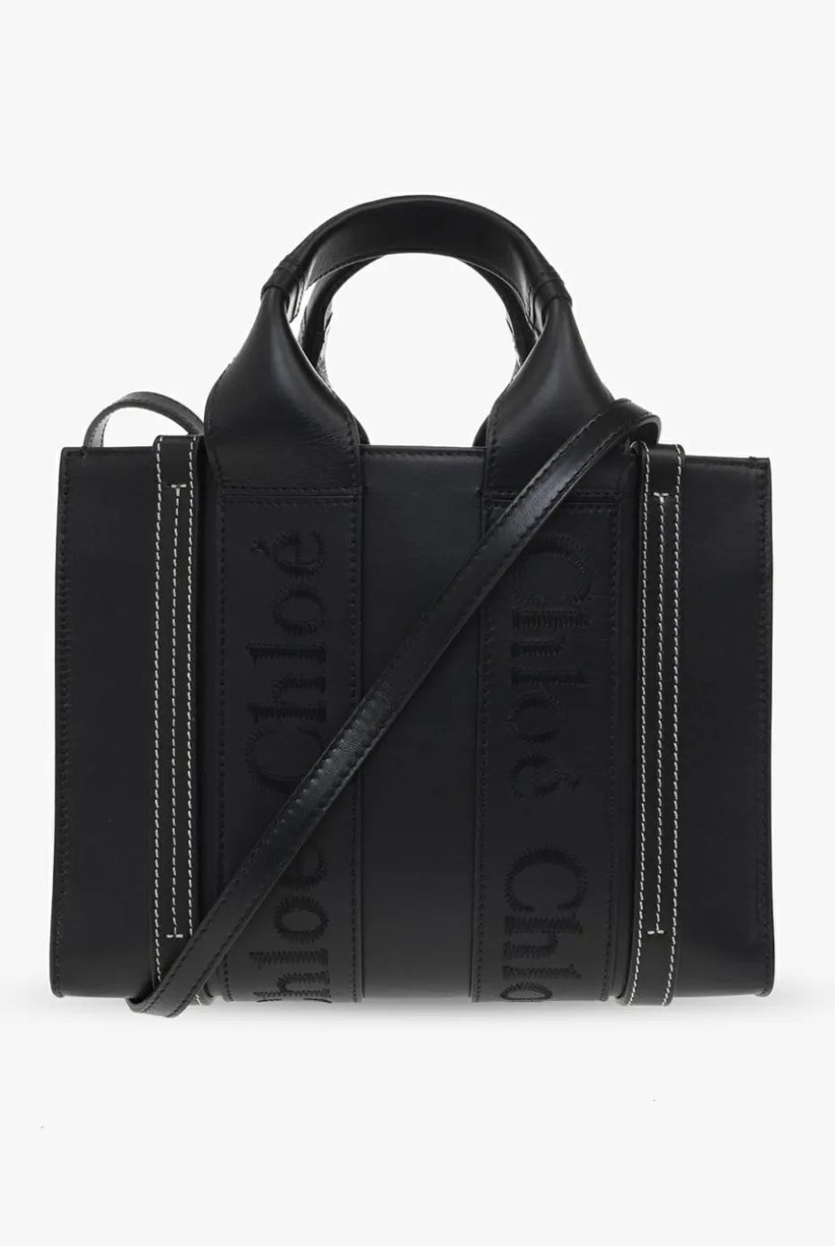 Chloé CZARNY Torba ‘Woody Small’ typu ‘shopper’